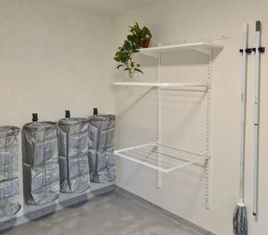 Organiserd  tvättstuga.