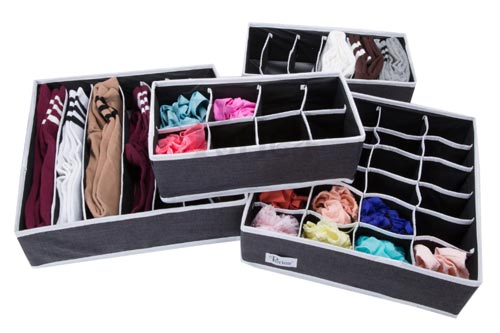 Tyglådor för sortering