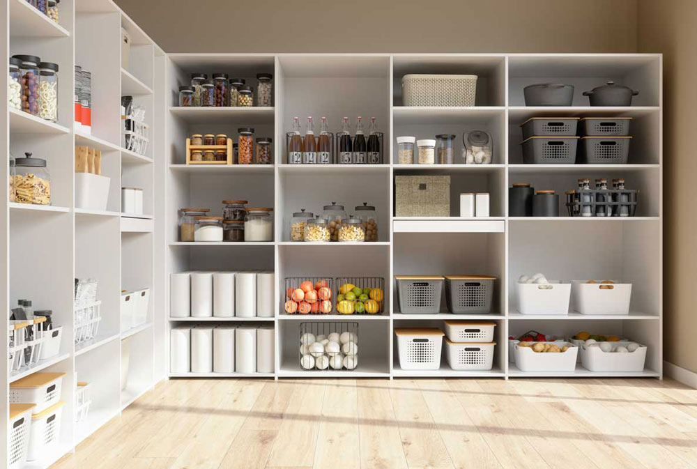 Organiserat skafferi